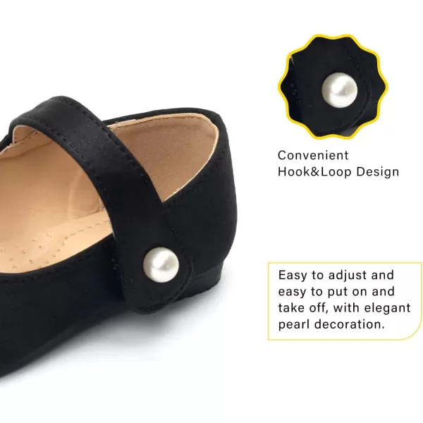 FUNKYMONKEY Toddler/Little Girl Mary Jane Dress Shoes Casual Slip on Ballet Flat