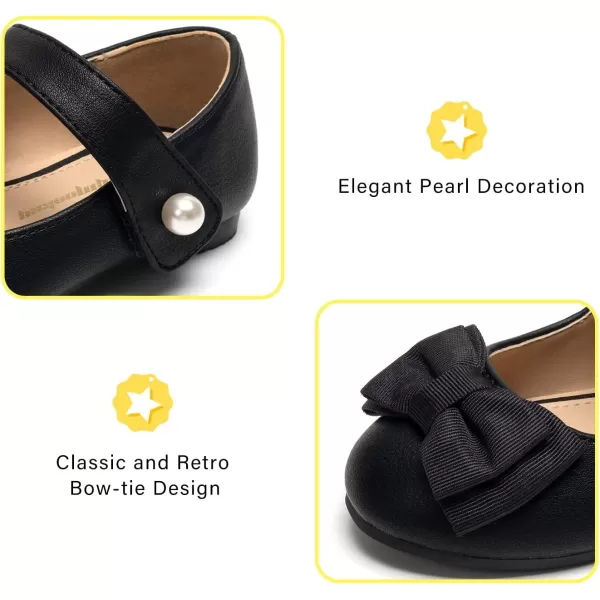 FUNKYMONKEY Toddler/Little Girl Mary Jane Dress Shoes Casual Slip on Ballet Flat