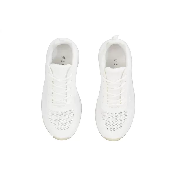 LUCKY STEP Womens Walking Tennis Shoes Lightweight Breathable Mesh Memory Foam Casual Sneakers for Work Gym
