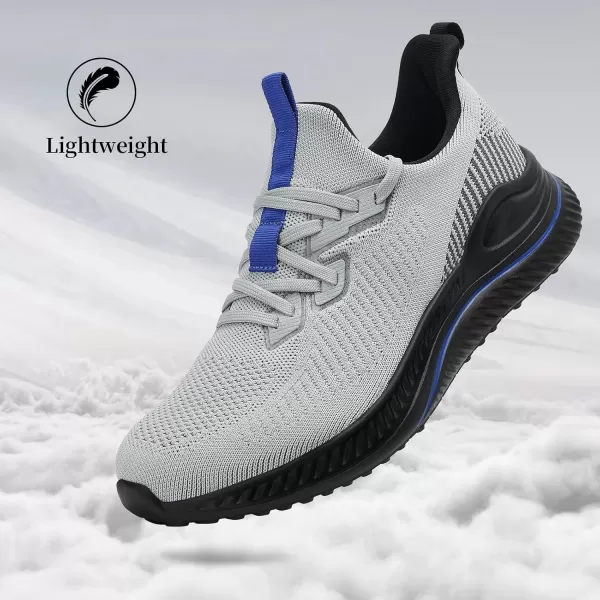 Slow Man Mens Walking Sneakers Wide Width Slip on Tennis Shoes,Lightweight Breathable Running Shoes,Ideal for Athletic Workout Gym Jogging and Casual Wear