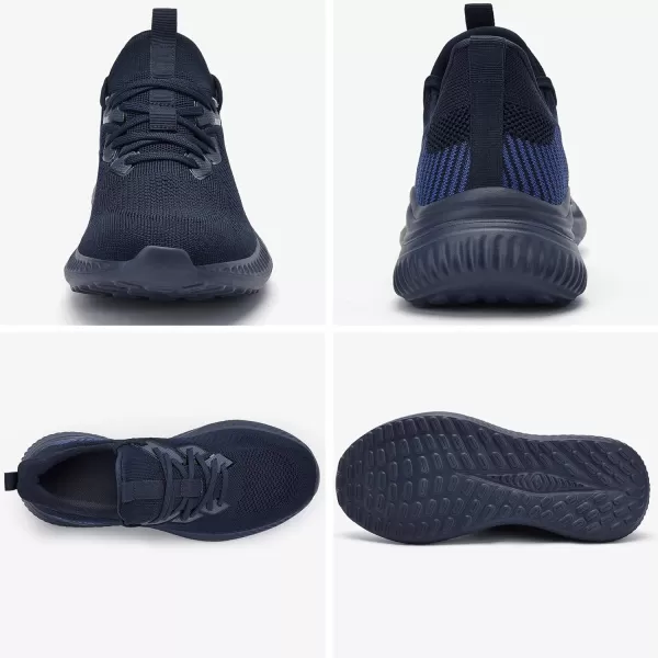 Slow Man Mens Walking Sneakers Wide Width Slip on Tennis Shoes,Lightweight Breathable Running Shoes,Ideal for Athletic Workout Gym Jogging and Casual Wear