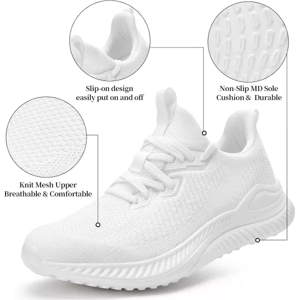 Slow Man Mens Walking Sneakers Wide Width Slip on Tennis Shoes,Lightweight Breathable Running Shoes,Ideal for Athletic Workout Gym Jogging and Casual Wear