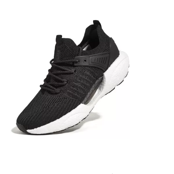 BELOS Women's Lightweigt Running Shoes Breathable Mesh Knit Lace Up Athletic Sneakers Comfortable Non Slip Sports Tennis Walking for Sport Gym Workout