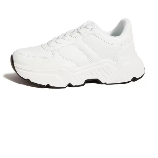 BELOS Women's Platform Chunky Sneakers Fashion Dad Sneakers Casual Lace Up Comfortable Lightweigt Walking Shoes