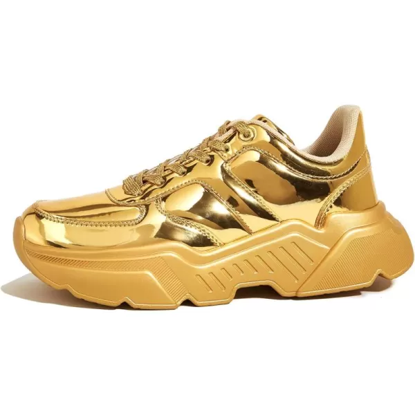BELOS Women's Platform Chunky Sneakers Fashion Dad Sneakers Casual Lace Up Comfortable Lightweigt Walking Shoes