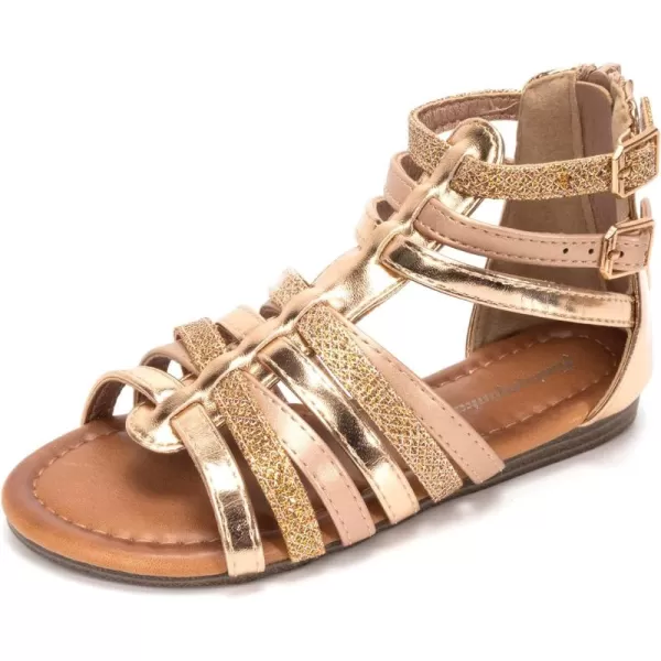 FUNKYMONKEY Girls Gladiator Strap Sandals Flat Fisherman Thong Cross Strappy Sandals