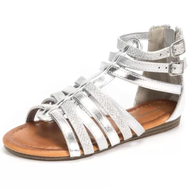 FUNKYMONKEY Girls Gladiator Strap Sandals Flat Fisherman Thong Cross Strappy Sandals