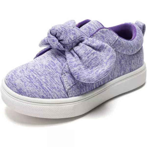 FUNKYMONKEY Girls Sneakers Lightweight Cute Bowknot Casual Walking Shoes for Toddler/Little Kids