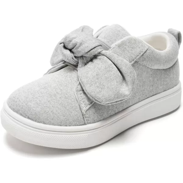 FUNKYMONKEY Girls Sneakers Lightweight Cute Bowknot Casual Walking Shoes for Toddler/Little Kids