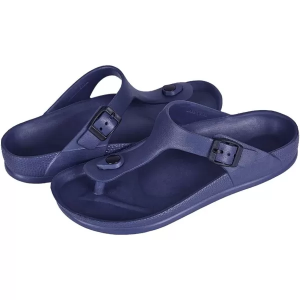 FUNKYMONKEY EVA Flip Flops Waterproof Adjustable Thong Sandals for Mens and Womens