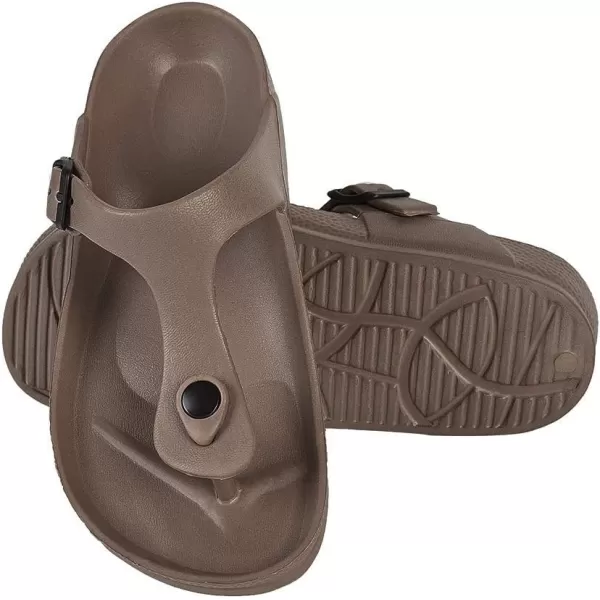 FUNKYMONKEY EVA Flip Flops Waterproof Adjustable Thong Sandals for Mens and Womens