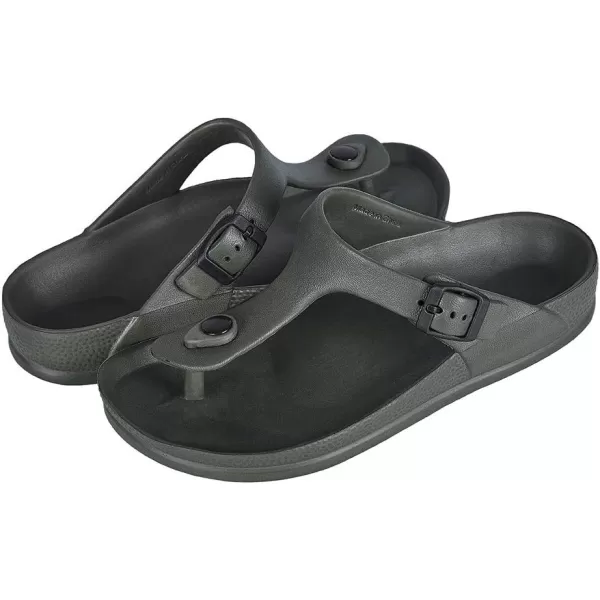 FUNKYMONKEY EVA Flip Flops Waterproof Adjustable Thong Sandals for Mens and Womens