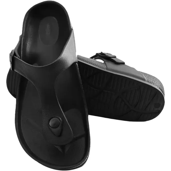 FUNKYMONKEY EVA Flip Flops Waterproof Adjustable Thong Sandals for Mens and Womens