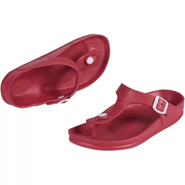 FUNKYMONKEY EVA Flip Flops Waterproof Adjustable Thong Sandals for Mens and Womens