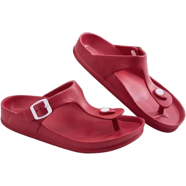 FUNKYMONKEY EVA Flip Flops Waterproof Adjustable Thong Sandals for Mens and Womens