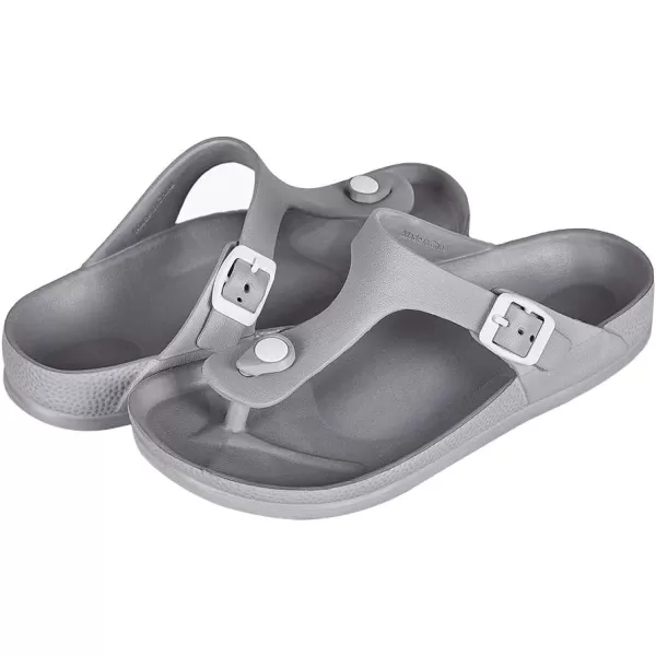 FUNKYMONKEY EVA Flip Flops Waterproof Adjustable Thong Sandals for Mens and Womens