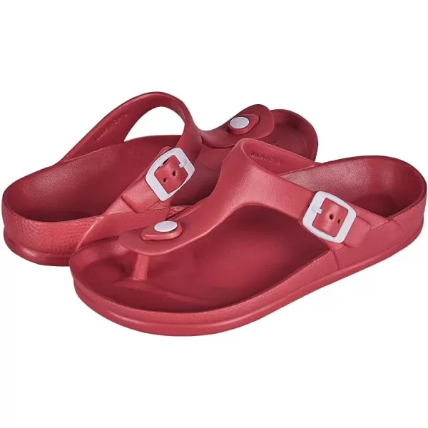 FUNKYMONKEY EVA Flip Flops Waterproof Adjustable Thong Sandals for Mens and Womens