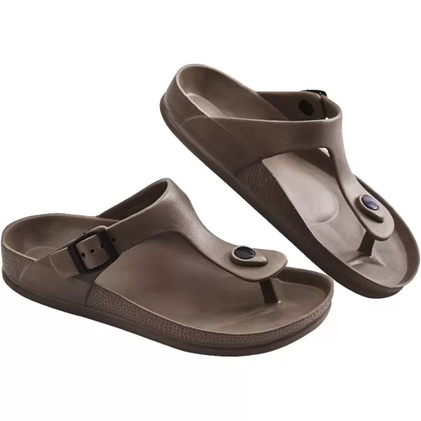 FUNKYMONKEY EVA Flip Flops Waterproof Adjustable Thong Sandals for Mens and Womens
