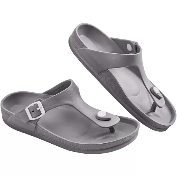 FUNKYMONKEY EVA Flip Flops Waterproof Adjustable Thong Sandals for Mens and Womens