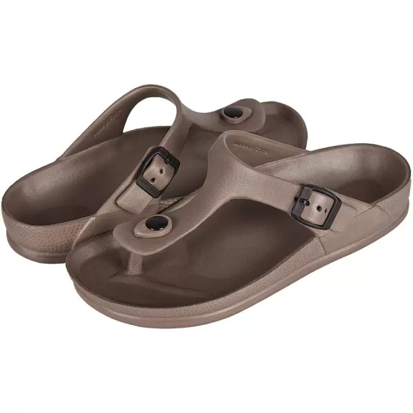 FUNKYMONKEY EVA Flip Flops Waterproof Adjustable Thong Sandals for Mens and Womens
