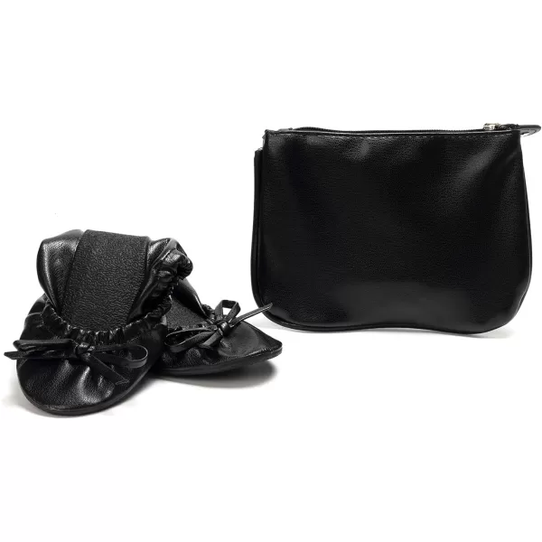FUNKYMONKEY Foldable Ballet Flats for Women's, Comfortable Portable Travel Roll Up Walking Shoes