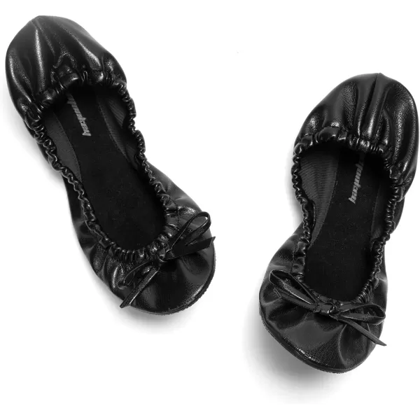 FUNKYMONKEY Foldable Ballet Flats for Women's, Comfortable Portable Travel Roll Up Walking Shoes