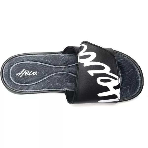 FUNKYMONKEY Memory Foam Sandals for Men, Outdoor Adjustable Comfort Graphic Strap Slide Sandals