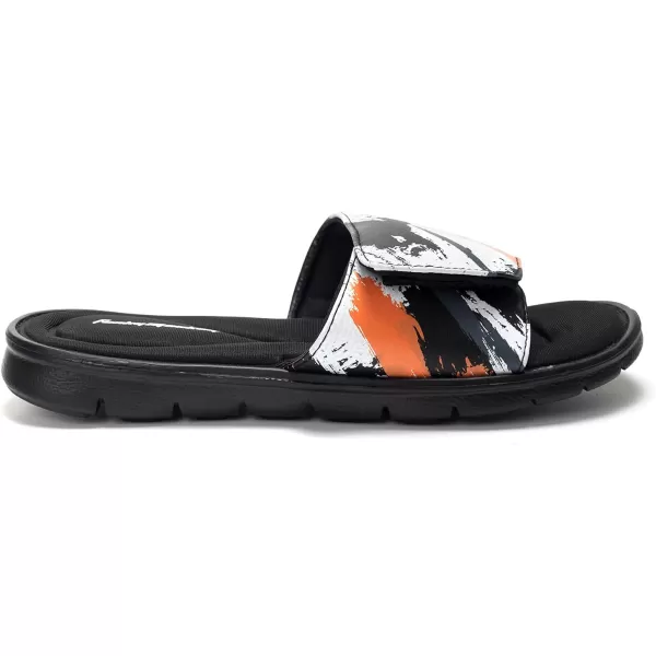 FUNKYMONKEY Memory Foam Sandals for Men, Outdoor Adjustable Comfort Graphic Strap Slide Sandals