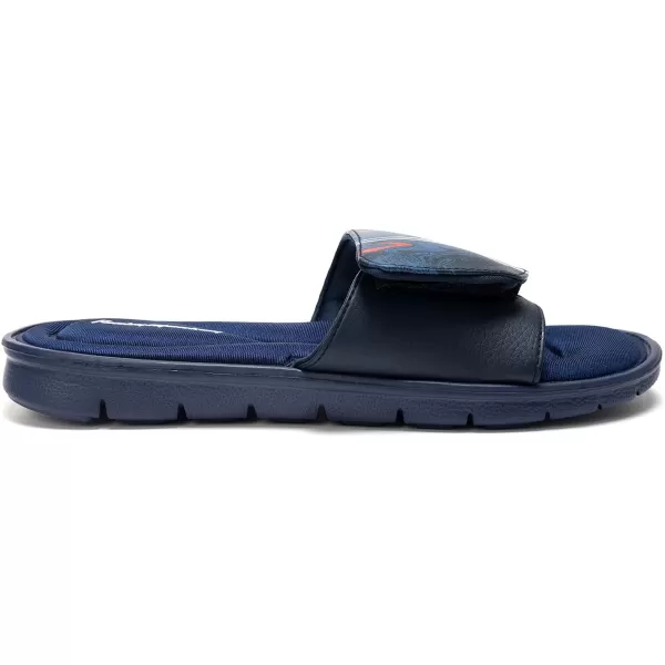FUNKYMONKEY Memory Foam Sandals for Men, Outdoor Adjustable Comfort Graphic Strap Slide Sandals