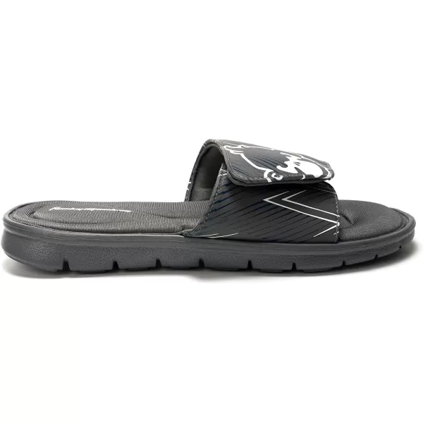 FUNKYMONKEY Memory Foam Sandals for Men, Outdoor Adjustable Comfort Graphic Strap Slide Sandals