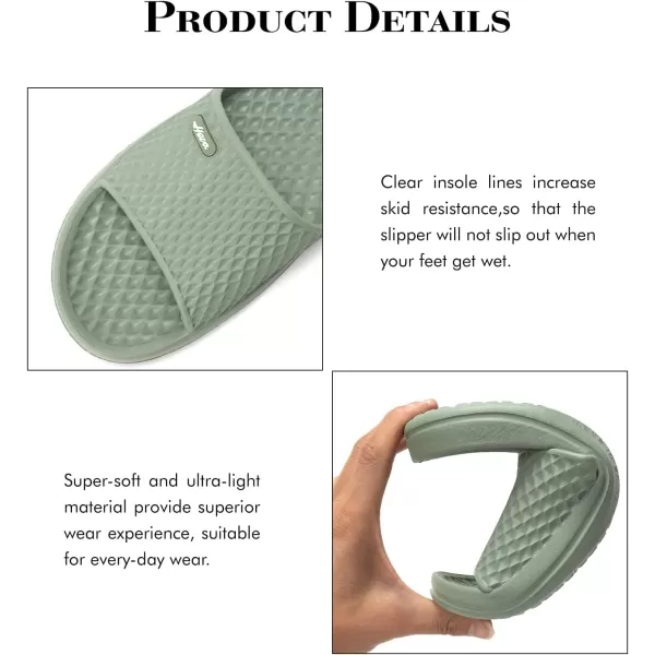 FUNKYMONKEY Mens Bathroom Shower Slippers Indoor Home Beach Non Slip Sandal