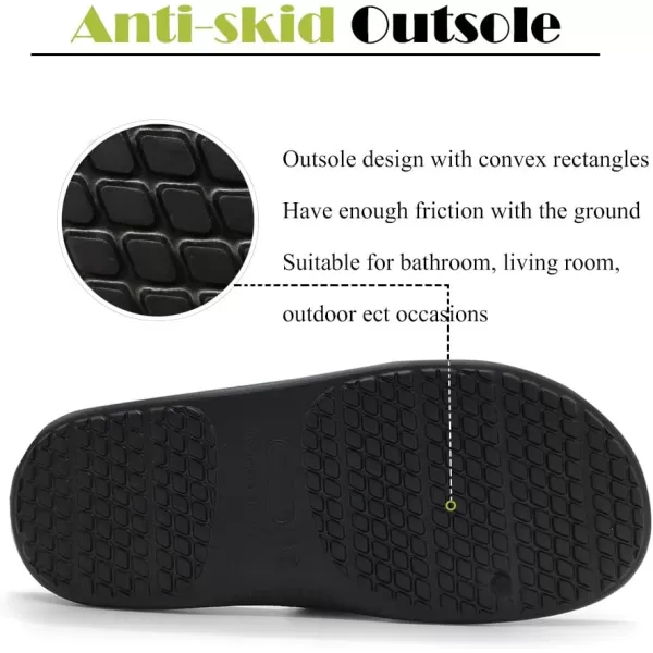 FUNKYMONKEY Mens Bathroom Shower Slippers Indoor Home Beach Non Slip Sandal