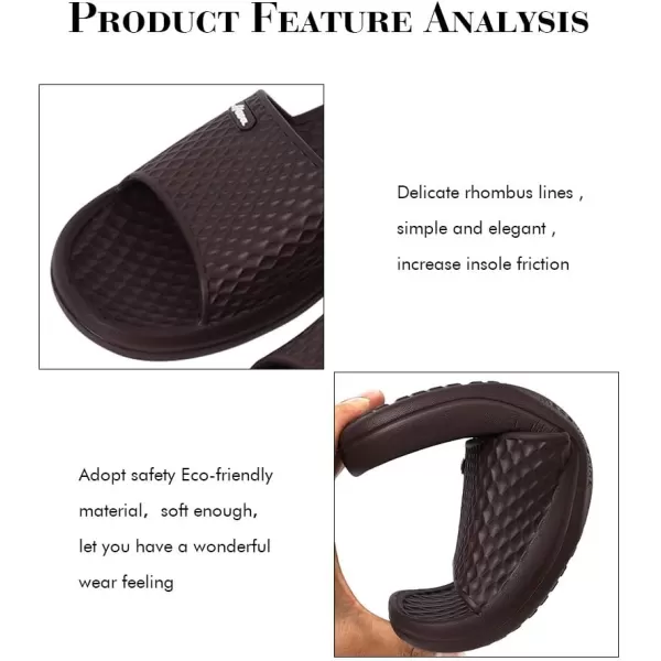 FUNKYMONKEY Mens Bathroom Shower Slippers Indoor Home Beach Non Slip Sandal