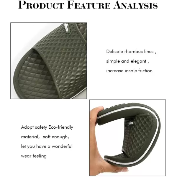 FUNKYMONKEY Mens Bathroom Shower Slippers Indoor Home Beach Non Slip Sandal