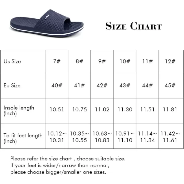 FUNKYMONKEY Mens Bathroom Shower Slippers Indoor Home Beach Non Slip Sandal