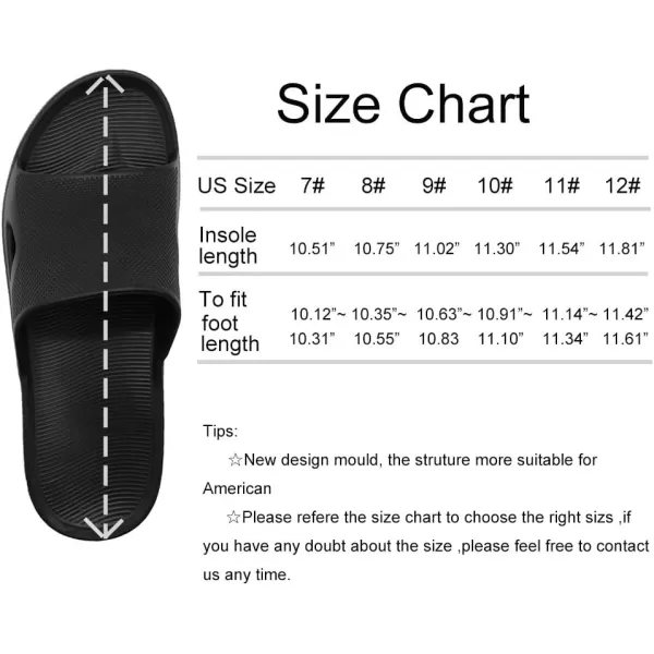 FUNKYMONKEY Mens Bathroom Shower Slippers Indoor Home Beach Non Slip Sandal