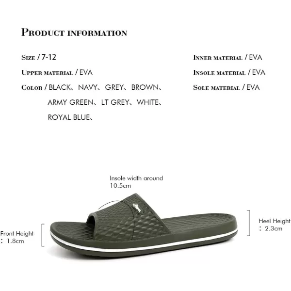 FUNKYMONKEY Mens Bathroom Shower Slippers Indoor Home Beach Non Slip Sandal