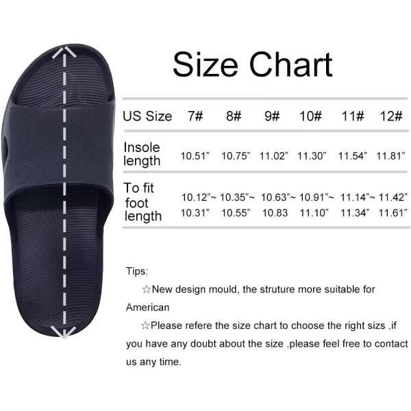 FUNKYMONKEY Mens Bathroom Shower Slippers Indoor Home Beach Non Slip Sandal