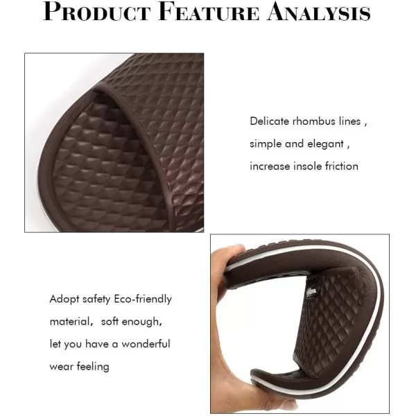 FUNKYMONKEY Mens Bathroom Shower Slippers Indoor Home Beach Non Slip Sandal