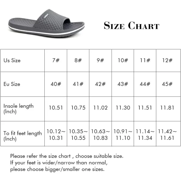 FUNKYMONKEY Mens Bathroom Shower Slippers Indoor Home Beach Non Slip Sandal