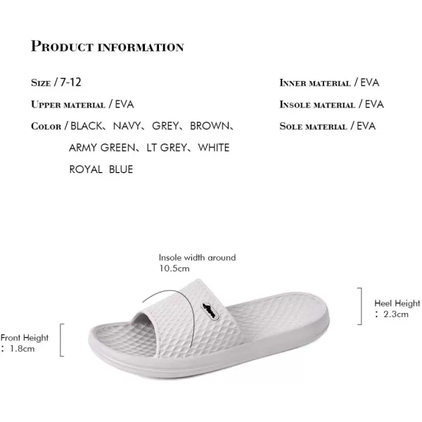 FUNKYMONKEY Mens Bathroom Shower Slippers Indoor Home Beach Non Slip Sandal