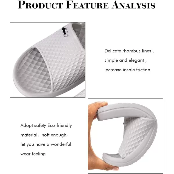 FUNKYMONKEY Mens Bathroom Shower Slippers Indoor Home Beach Non Slip Sandal