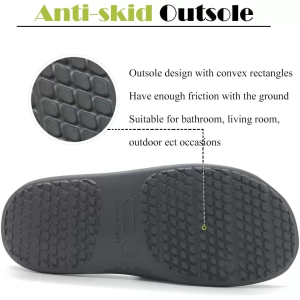 FUNKYMONKEY Mens Bathroom Shower Slippers Indoor Home Beach Non Slip Sandal