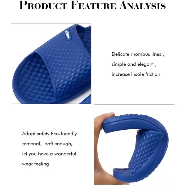 FUNKYMONKEY Mens Bathroom Shower Slippers Indoor Home Beach Non Slip Sandal