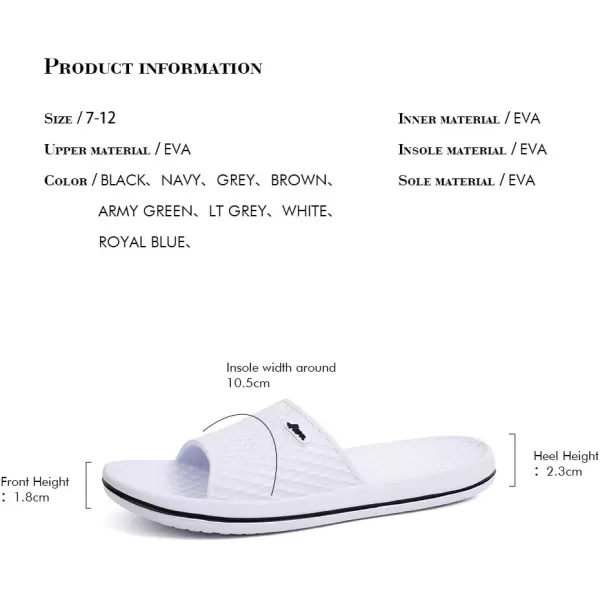 FUNKYMONKEY Mens Bathroom Shower Slippers Indoor Home Beach Non Slip Sandal
