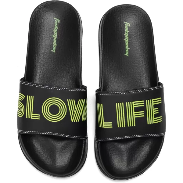 FUNKYMONKEY Men's Casual Sandal Slippers Outdoor Indoor Slide for Men