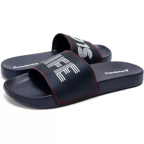 FUNKYMONKEY Men's Casual Sandal Slippers Outdoor Indoor Slide for Men