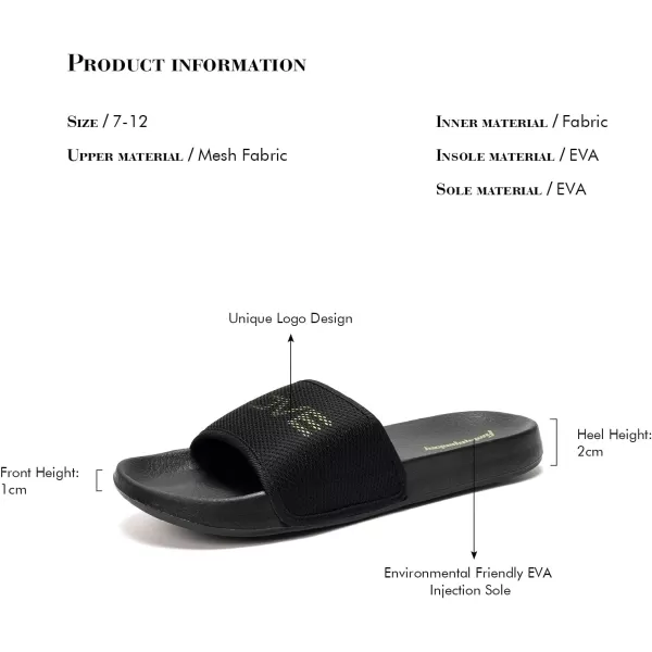 FUNKYMONKEY Men's Casual Sandal Slippers Outdoor Indoor Slide for Men