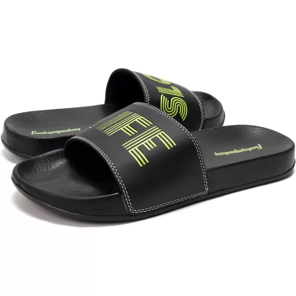 FUNKYMONKEY Men's Casual Sandal Slippers Outdoor Indoor Slide for Men