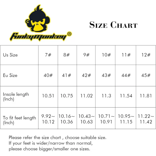 FUNKYMONKEY Men's Casual Sandal Slippers Outdoor Indoor Slide for Men